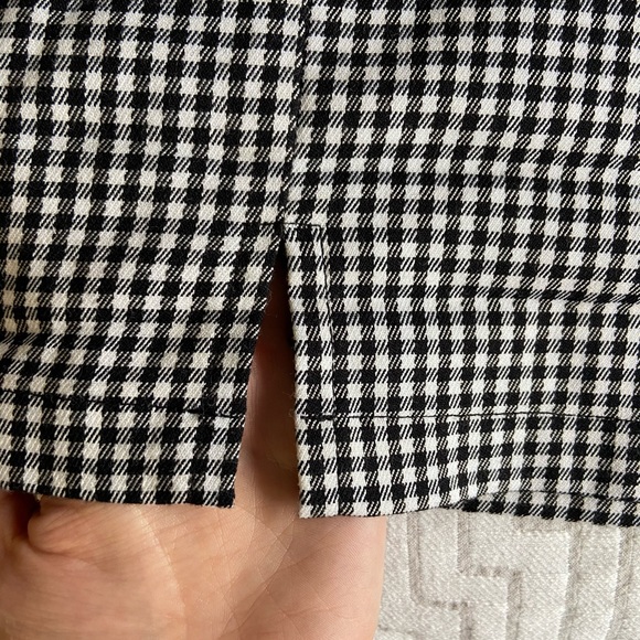 Brandy Melville Black and White Plaid Mini Skirt - Picture 2 of 4
